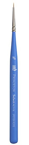 Princeton Série 3750 Select Pinceau pour peinture acrylique, huile, aquarelle Différents matériaux, marron, Spotter Petite 10/0