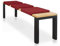Lycce Bankauflage Klemmkissen 1 Leiste, Sitzkissen Kunstleder rot, Banktiefe ab 35 cm