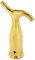 POLISHED BRASS POLE HOOKS WITH SCREWS