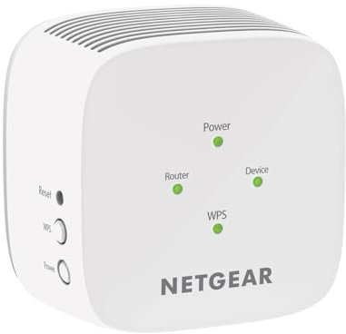 NETGEAR Extensor WiFi EX3110 | Extensor WiFi de doble banda | Amplificador de Internet | Funciona con cualquier router Wifi | Fácil configuración enchufe del Reino Unido
