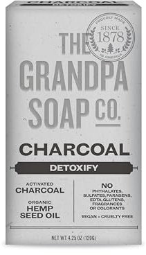 Grandpas Soap Bar Charcoal, 4.25 oz