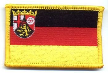 Flaggen Aufnäher Patch Rheinland - Pfalz Fahne NEU