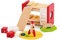 Hape Holz Kinderzimmer Möbel | Detailgetreues Kinderzimmer Puppenhaus Möbelset Inklusive Stockbett, Tisch, Stühle Und Rakete