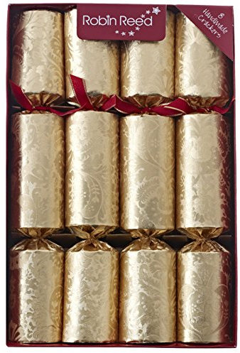 8 x 12 Robin Reed Fill Your Own Christmas Crackers - Gold Decadence
