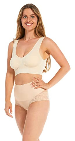 MAGIC BODYFASHION Damen Comfort Bra bh, Beige (Latte 4923), M EU