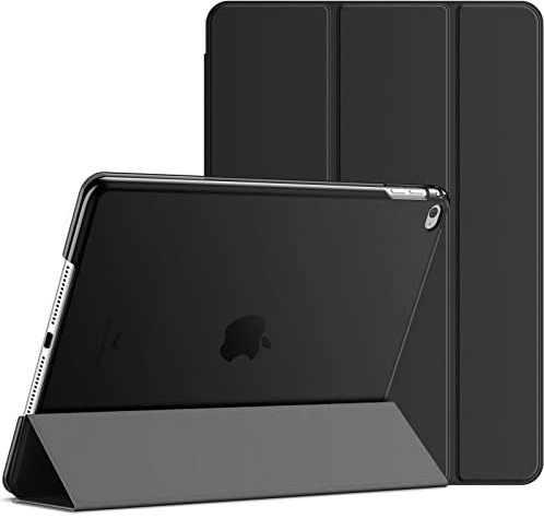 JETech Hülle für iPad Air 2, Schutzhülle mit Ständer Funktion und Auto Schlaf/Wachen (Schwarz)