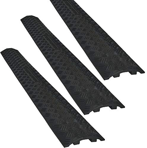 Drop Trak Cable & Hose Protector - Small - Black - 3 Pack