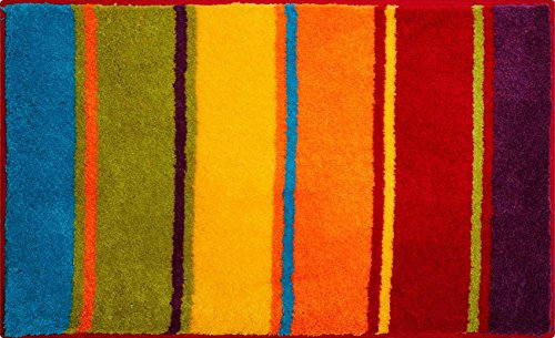 Grund Badteppich 100% Polyacryl, ultra soft, rutschfest, ÖKO-TEX-zertifiziert, 5 Jahre Garantie, SUMMERTIME, Badematte 65x115 cm, multicolored