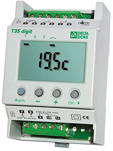 Termostato electronico modularDelta Dore T3S DIGIT 6150025