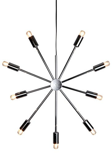 LED-Hängeleuchte Pix Star Farbe : chrom, E 14 Fassungen, ( ohne Leuchtmittel ), ca. 56 cm x 50 cm