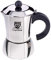 GRÄWE Espressokocher Induktion geeignet, Espressokanne aus Edelstahl für 4 Tassen, Klassischer Espresso Maker ohne Aluminium - 200 ml