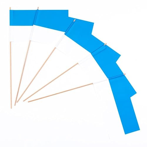 Everflag Papierfähnchen: blau-weiß 250er Packung