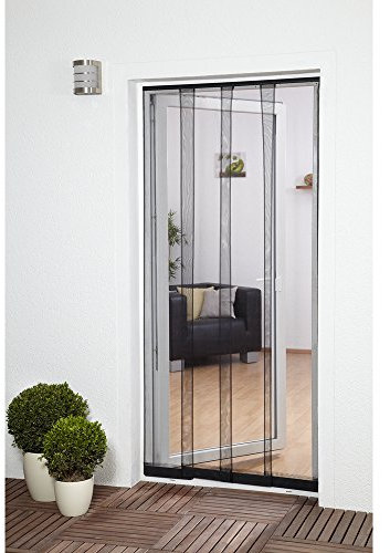 Culex 100410105-VH Lamellenvorhang Fiberglas 4tlg. 100x220cm anthrazit