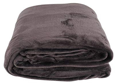 CB Home & Style Microfaser Flanell Kuscheldecke Wohndecke 3 Größen erhältlich (220 x 240 cm, Anthrazit)