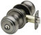 Copper Creek Colonial Entry Door Knob - Keyed Entry Handle with Lock and Key, ANSI Grade 3 Certified, DIY Friendly Install for Interior and Exterior Entrance Doors - Antique Nickel (1 Pack)