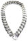 MARSOXX extrem breite (32mm), silber gebürstete, matte, auffällige Edelstahl Panzerkette als Cuban Link Chain Halskette für den jungen Mann, Biker, Gay, Leder, Szene oder Fetisch-Herren - Einzigartig