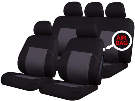Sakura Ealing Car Seat Covers, Black/ Blue