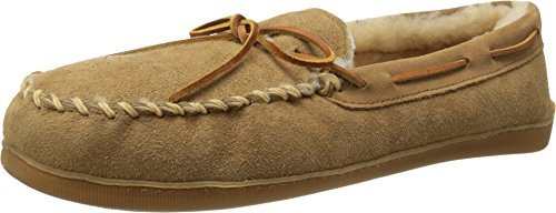 Minnetonka Herren Lammfell Mokassin Halbschuh Natu