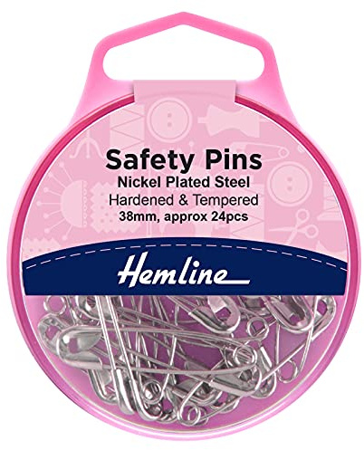 Nickel Safety Pins 38mm