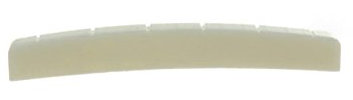 KAISH 43x3.2mm Curved Base Pure Cattle Bone Electric Guitar Nut for Strat Tele Guitars