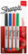 Sharpie Permanent Marker | Marker Stifte mit ultra-feiner Spitze | gemischte Standardfarben | 4 Stück
