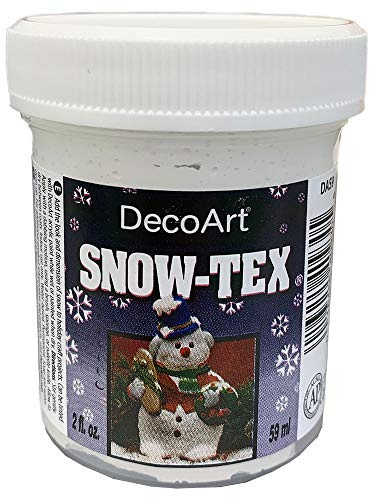 Deco Art Snow-Tex 2oz White Acrylic Gel Paint in Jar (Indoor Use)