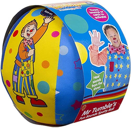 Mr Tumble Fun Sounds Soft, Spotty Ball, Multicolor, 15 x 15 x 15 cm