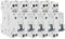 Lot de 5 Disjoncteurs électriques phase + neutre 32A