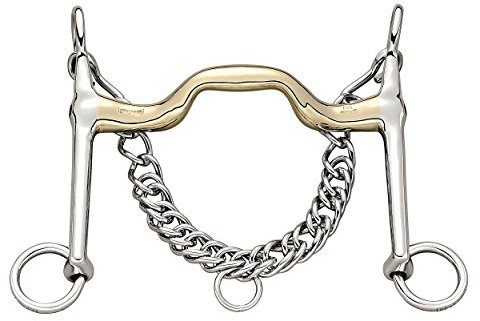 SPRENGER Dressurkandare KK 18 mm (Sensogan) mit Edelstahl Seiten (Unterzuglänge: 7 cm)