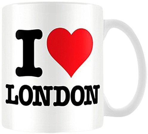 I Heart Pyramid International London Official Boxed Ceramic Coffee/Tea Mug, Multi-Colour, 11 oz/315 ml