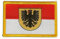 Aufnäher Patch Flagge Deutschland Stadt Dortmund - 8 x 6 cm
