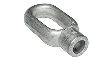 jarolift Markisen-Kurbelöse Markisenöse Ovale Öse Ersatzteil, aus Zinkdruckguss, Bohrung 10 mm