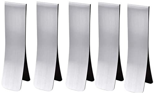 5 Stück magnetische Lesezeichen Metall blanko beschriftbar Magnetlesezeichen Bücher Lesezeichen magnetisch Lesezeichen
