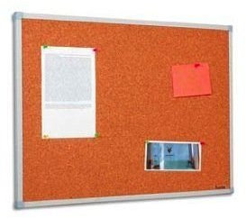 Bisilque Tableau d'affichage liège cadre PVC 90 x 120 cm