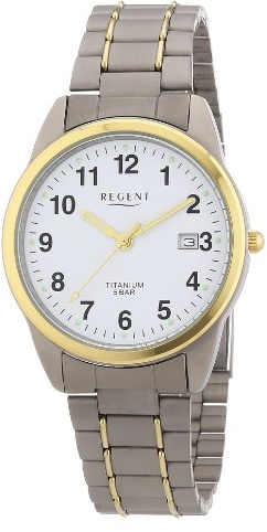 Regent Herren-Armbanduhr XL Analog Titan 11090231