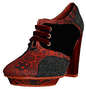 Desigual MASCULINES PISTARINI 27MS365, Damen Casual Schnürer, Rot (Rojo 3092), EU 36