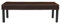 Mendler Sitzbank Polsterbank Bank M37 Kunstleder 120x43x49 cm - braun, dunkle Beine