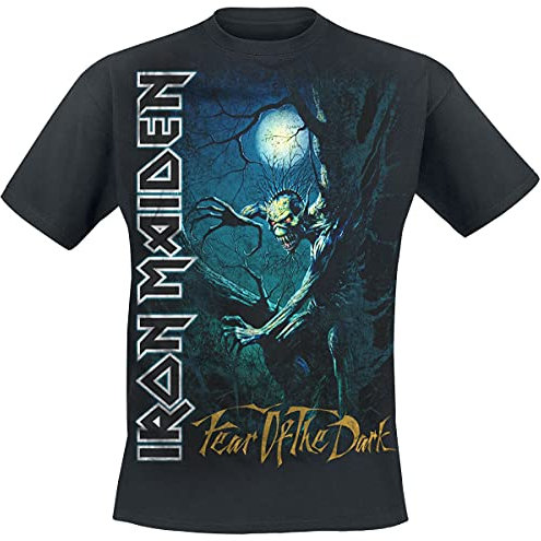 Iron Maiden Fear of The Dark Männer T-Shirt schwarz L 100% Baumwolle Band-Merch, Bands, Nachhaltigkeit