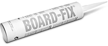 Jackon Board-Fix Kleb- und Dichtstoff 290 ml, Silikon, Wasserfest, Klar, Paste, Dichtmasse, Klebstoff, Fenster, Tür, Badewanne, Fliesen, Theke, Ablaufrinne, Spüle, Schlauch