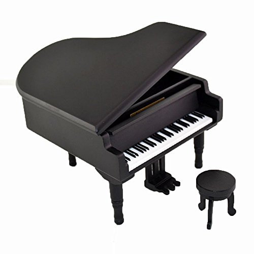 Laxury Antik Vintage Wind bis Holz Spieluhr PIANO Musical, verschiedenen Farben verfügbar, Holz, schwarz, Tune:Lilium from Anime Elfen Lied
