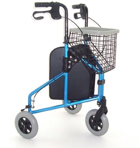 Z-tec Deluxe Lightweight Aluminium Tri-Walker in Metallic Red