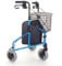 Z-tec Deluxe Lightweight Aluminium Tri-Walker in Metallic Red