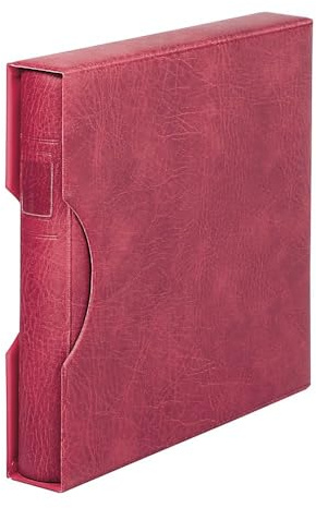 LINDNER Das Original Companion Set: Ring Binder Regular-Classic + slipcase, Wine Red