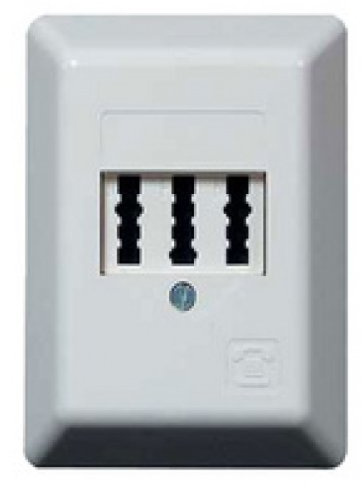 Shiverpeaks BS74050 Basic-S TAE Anschlussdose-Aufputz weiß