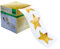 SIGEL CS112 Weihnachts-Sticker auf Rolle | 200 Aufkleber | 4,7 x 4,7 cm | Sterne gold Christmas Stars