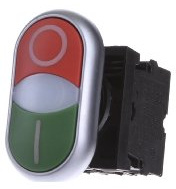 Eaton Doppeldrucktaster X1/X0/K11/230-W M22-DDL-GR #216509[10] VPMENGE=5;LAENGE=170;BREITE_DURCHM=75