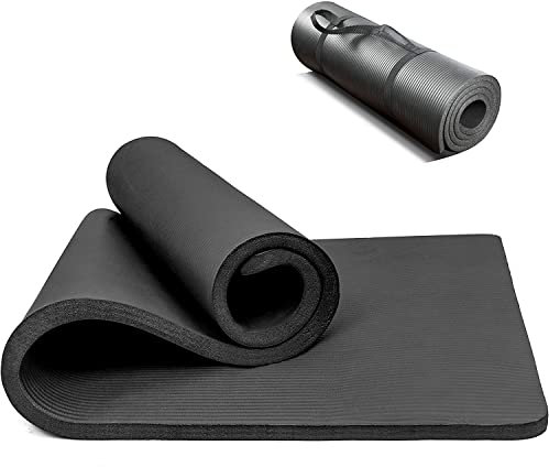 PROIRON Gymnastikmatte, Turnmatte für Zuhause mit Tragegurt Trainingsmatte Rutschfest, Yoga Matte Dick 10/15mm und Sportmatte Fitnessmatte Yogamatte Pilates Matte für Heimtraining