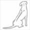 INDIGOS UG Aufkleber - Autoaufkleber - JDM - Die Cut - Rhodesian Ridgeback Dog Decal Laptop Window Sticker - Silber - 88mmx 99mm
