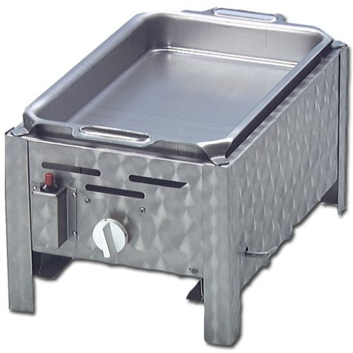 Partystrahler.de Gasgrill/Grill mit 1 Feuerstelle und Pfanne
