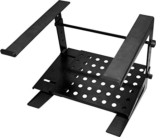 JamStands by Ultimate CJSLPT200 - Supporto portatile pieghevole per DJ con vassoio, colore: Nero